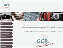 Tablet Screenshot of gcp-consult.de